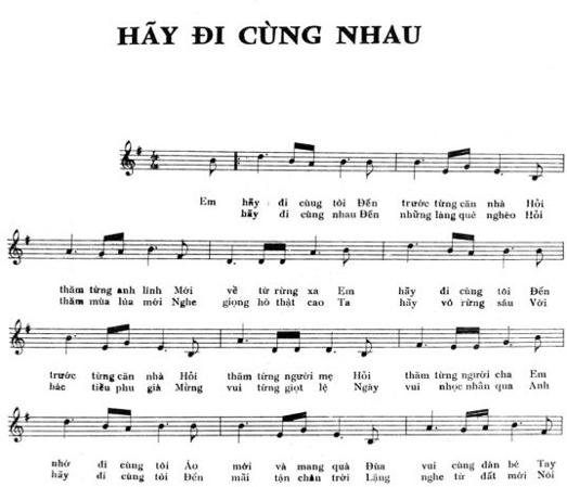 Sheet nhạc Hãy Đi Cùng Nhau